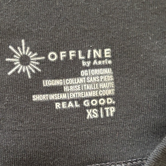 Aerie OFFLINE OG High-Waisted Black Leggings XS - Picture 7 of 9